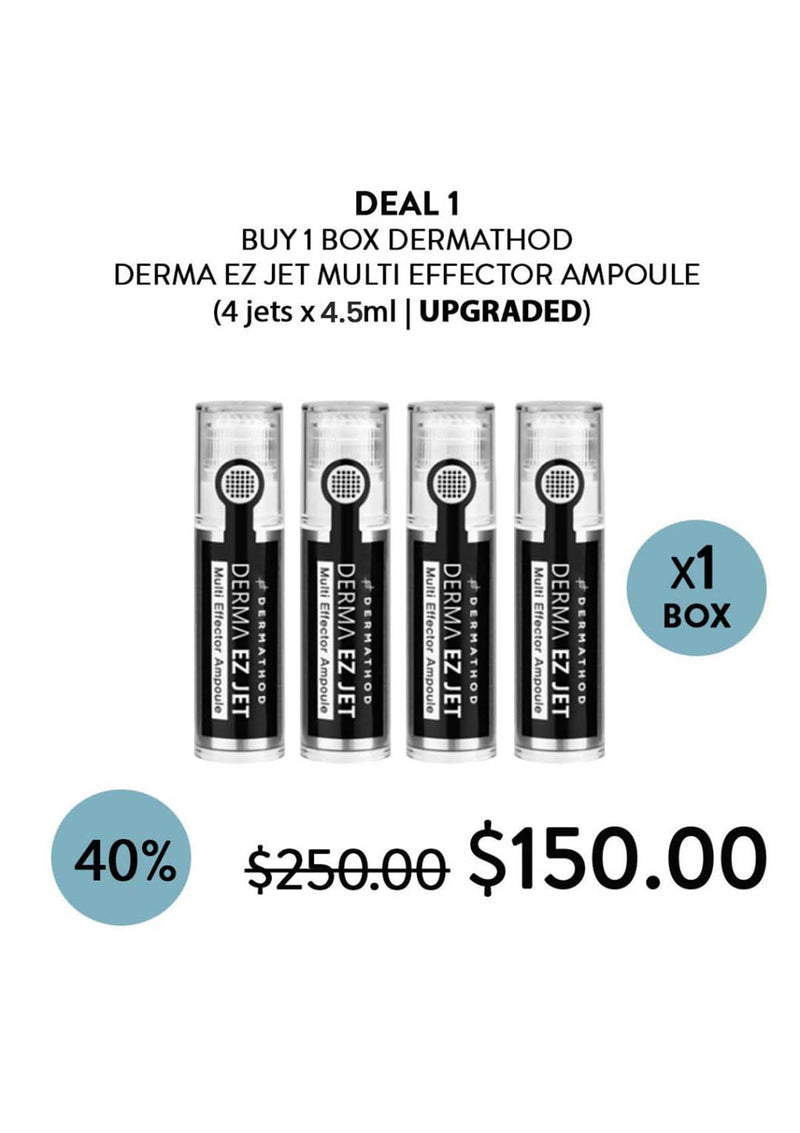 [DERMATHOD - UPGRADED VERSION] Derma Ez Jet Multi Effector Ampoule (1 Box = 4.5ml x 4 Jets)