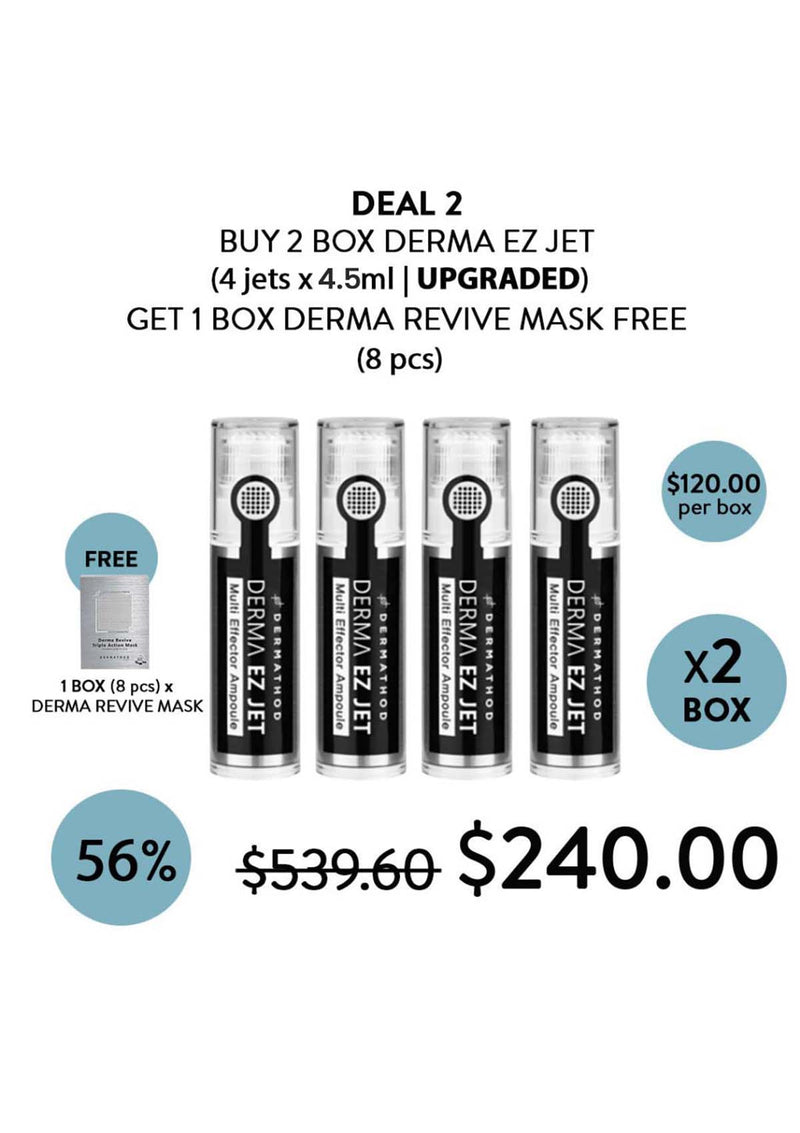 [DERMATHOD - UPGRADED VERSION] Derma Ez Jet Multi Effector Ampoule 4.5ml x 4 Jets