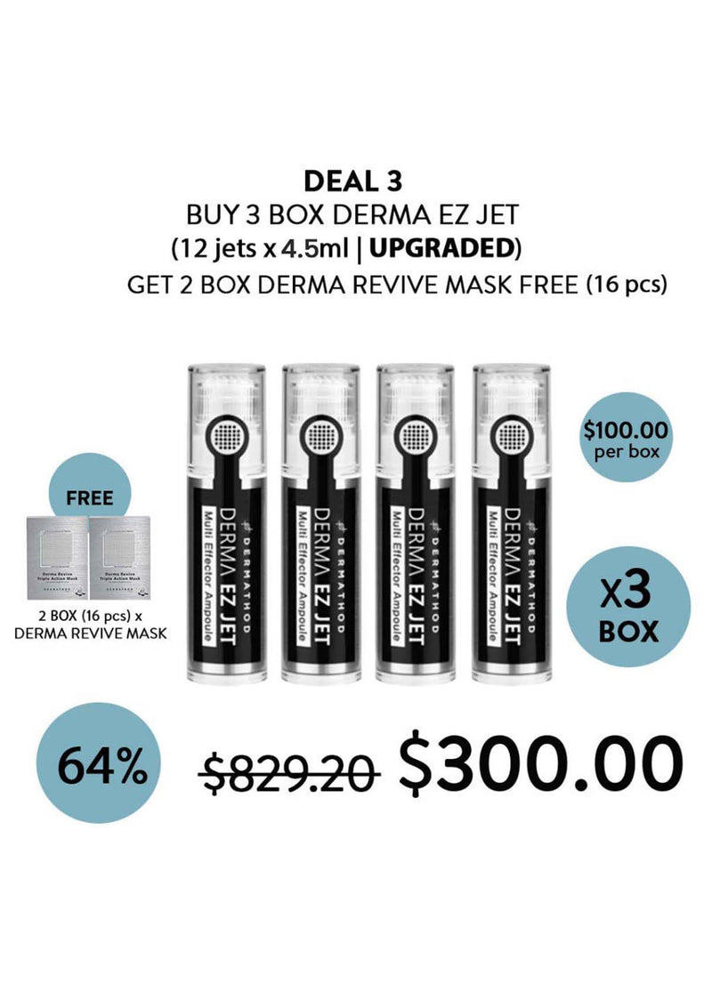 [DERMATHOD - UPGRADED VERSION] Derma Ez Jet Multi Effector Ampoule (1 Box = 4.5ml x 4 Jets)