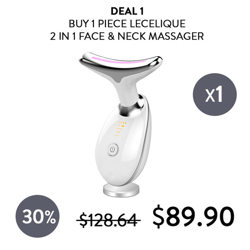 [LECELIQUE] 2 in 1 Face & Neck Massager