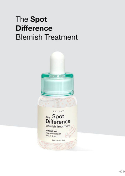 AXIS-Y Dark Spot Correcting Glow and brightening Serum 50ml and AXIS-Y Spot  The Difference Blemish Treatment 15ml | Hydrating Gentle Acne Treatment 